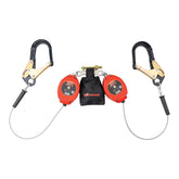 KStrong UFS316106LD BRUTE Backer LE Dual 8.5 ft Cable SRL-LE assembly with Aluminum swivel rebar hooks, shock pack with Twin SRL connector